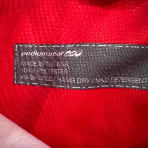 Podium Wear Hoodie Adult XL Red Coach NICA Sweatshirt Performance - Picture 7 of 7